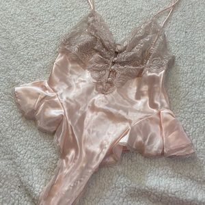 VINTAGE Victoria’s Secret Silk Bodysuit